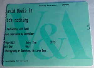 Bowie Is Ticket