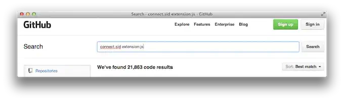 connect.sid extension:js