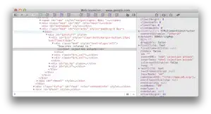 Google search html source