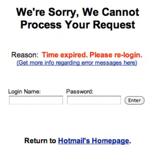 Hotmail spoof
