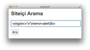 HTML injection payload