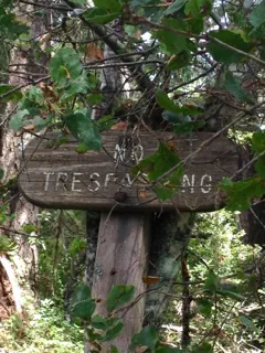 No Trespassing